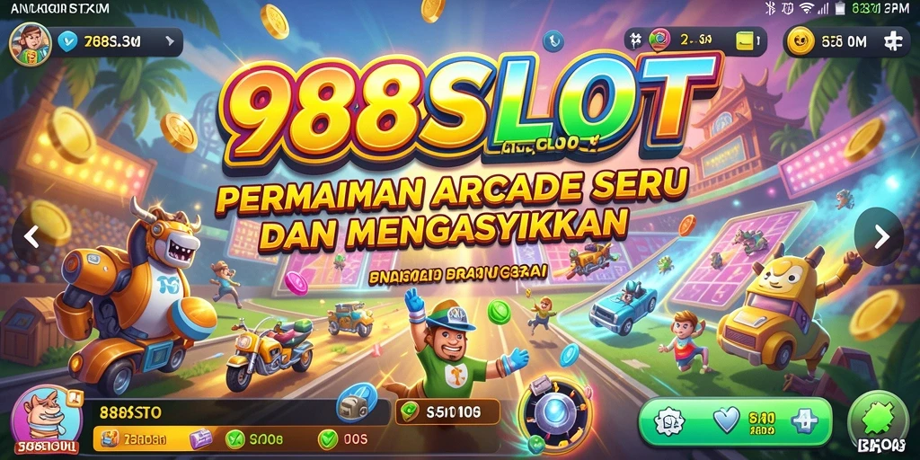 Tampilan gameplay 988SLOT yang mengasyikkan dan penuh warna.