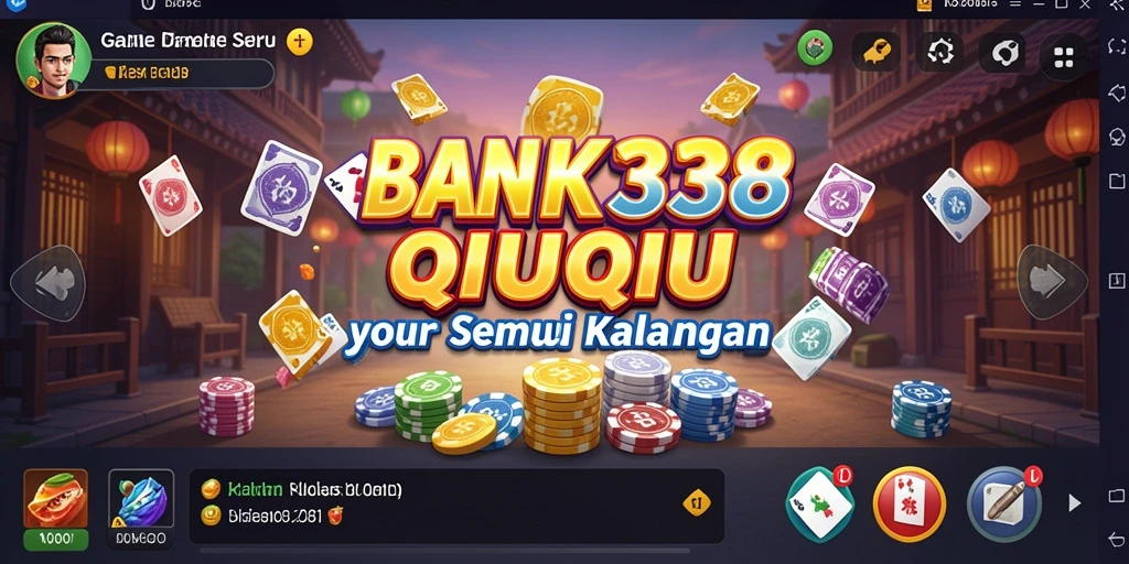 Screenshot BANK338 menampilkan pemain bersaing dalam permainan QiuQiu yang seru.