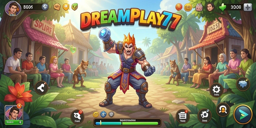 Tampilan gameplay interaktif dan mendalam di DREAMPLAY77.
