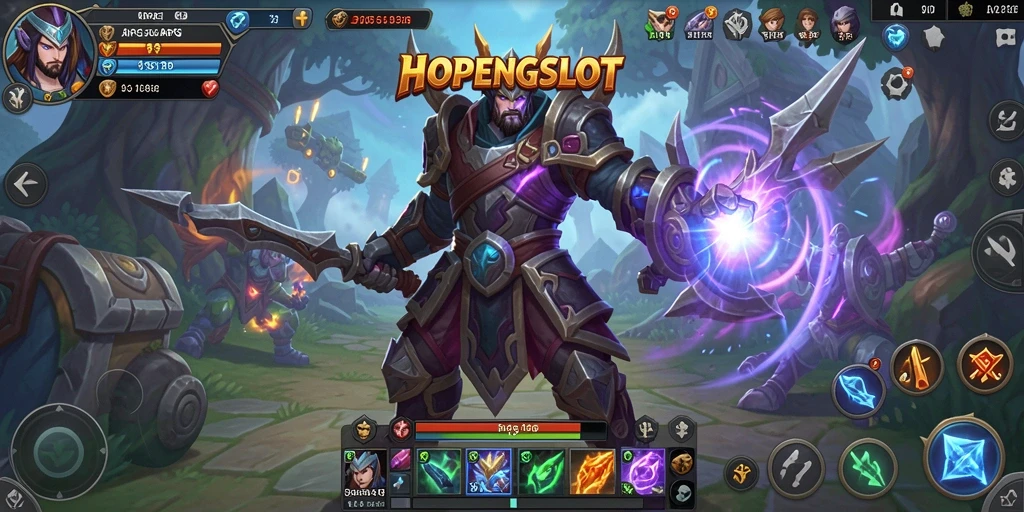 Tangkapan layar HOPENGSLOT menampilkan aksi pertempuran seru dengan karakter yang keren.