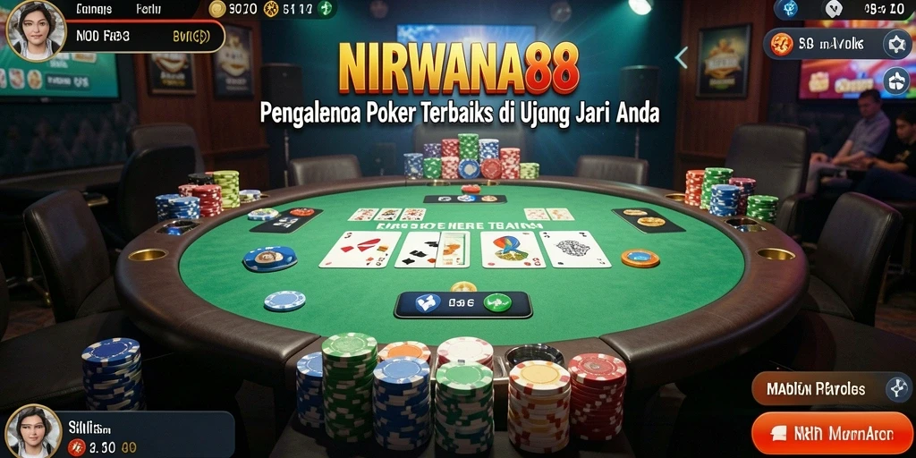 Screenshot gameplay poker NIRWANA88 yang menarik dan penuh aksi.