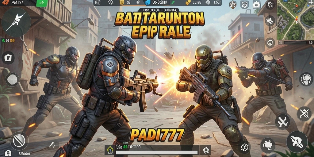 Gameplay Battle Royale yang intens di PADI777 dengan grafis menarik.