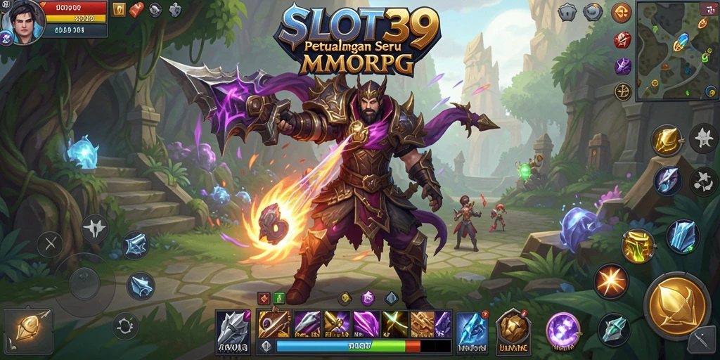 Tampilan gameplay SLOT39 yang menakjubkan dan penuh aksi petualangan.