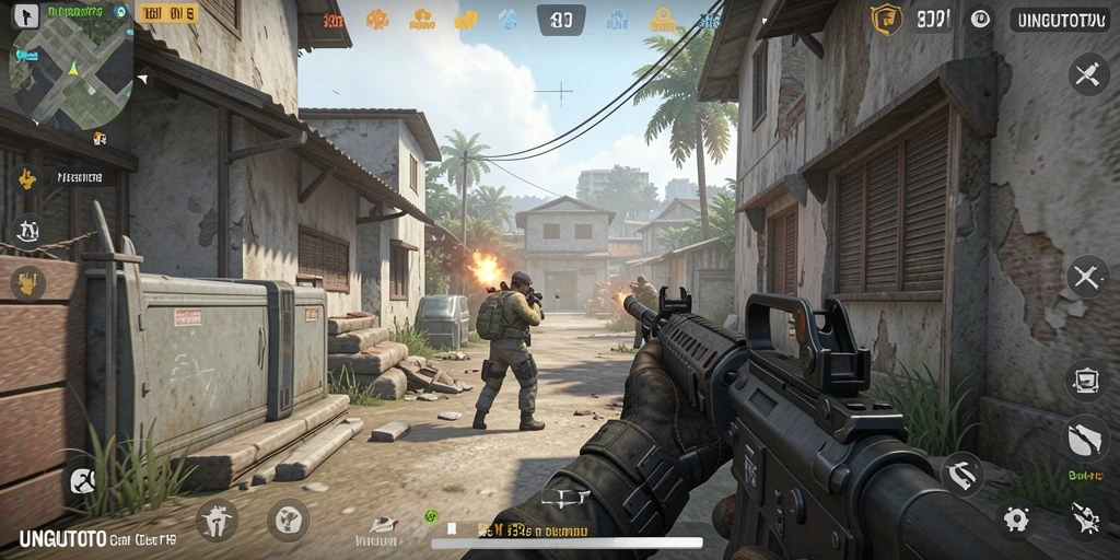 Gameplay menegangkan UNGUTOTO dengan aksi tembak-menembak yang seru.