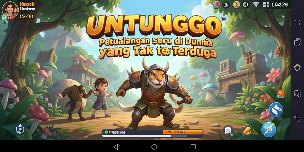 Tampilan gameplay menarik dari <strong>UNTUNGGO</strong> yang penuh aksi petualangan.