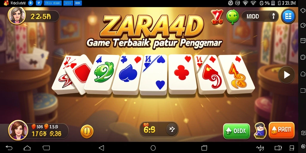 Screenshot gameplay ZARA4D yang menampilkan aksi seru permainan Domino.